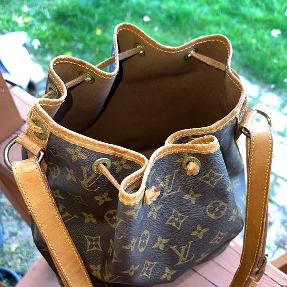 LV Louis Vuitton 👜 Petit Noe Brown Monogram Vintage Bucket Bag - Picture 7 of 16